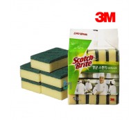 3M Scotch-Brite 항균스펀지수세미 다목적수세미 5개입